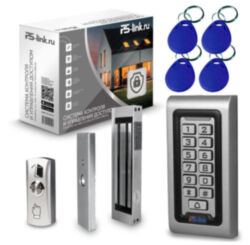 Система СКУД  KIT-S601EM-WP-180 электромагнитный замок 180 кг, панель металлическая, всепогодная