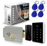 Система СКУД KIT-T12MF-P-G на 1 дверь, сенсорная панель, 2 считывателя Mifare, серый замок, НЗ тип
