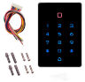 Система СКУД KIT-T12MF-P-G на 1 дверь, сенсорная панель, 2 считывателя Mifare, серый замок, НЗ тип