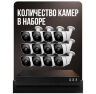 Комплект видеонаблюдения IP 8Мп KIT-C812IP-PL 12 камер для улицы, программный датчик движения, удаленный доступ, ночное видение, умный коммутатор