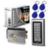 Система СКУД KIT-S601EM-WP-SSM на 1 дверь, кодовая панель со считывателем RFID 125кГц EM-Marine, замок никелевый, НЗ