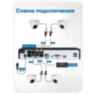 Комплект видеонаблюдения IP 5Мп Nevview NVE-D504-POE 4 камеры с ночной съемкой для помещения, с датчиком движения