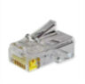 Коннектор RJ-45 для одножильного и многожильного кабеля