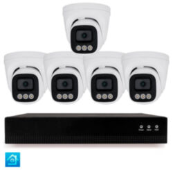 Комплект IP-видеонаблюдения  KIT-A405IP-POE 4 Мп, 5 купольных IP-камер, NVR, 8 PoE портов
