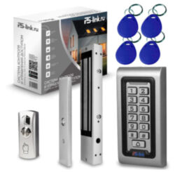 Система СКУД  KIT-S601EM-WP-350LED электромагнитный замок 350 кг, панель металлическая, всепогодная