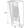Козырёк для панели доступа PS-LINK PS-208C-EMW зеленый PETG