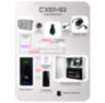 Система СКУД KIT-M010EM-WP-G на 1 дверь, электромеханический НЗ замок, уличный контроллер 10000 карт, EM-Marine 125кГц