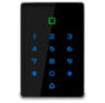 Система СКУД KIT-T12MF-SS на 1 дверь, сенсорная панель с RFID Mifare, никелевый замок, НЗ тип