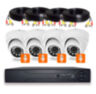Комплект видеонаблюдения AHD 2Мп Ps-Link KIT-A204HDM / 4 камеры / встроенный микрофон