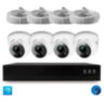 Комплект видеонаблюдения IP Ps-Link KIT-A504IPM-POE / 5Мп / 4 камеры / запись звука