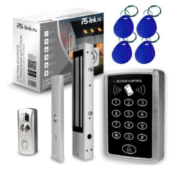 Система СКУД  KIT-ACM323-280 для помещений с клавиатурой, RFID-ключами, кнопкой выхода и магнитным замком 280 кг