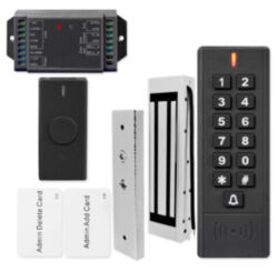 Система СКУД  KIT-SK7-180 беспроводная, электромагнитный замок 180 кг, кнопочная панель, 1000 пользователей, IP65