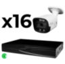 Комплект видеонаблюдения IP 8Мп KIT-C816IP-ST 16 камер для улицы, умная аналитика, детекция человека, детекция автомобиля, область вторжения