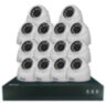 Комплект видеонаблюдения IP 5Мп KIT-A514IP-POE 14 камер с ночной съемкой для помещения, с датчиком движения, питание PoE
