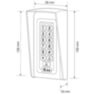 Козырёк для панели доступа Ps-Link PS-S601EM-WP серый PETG