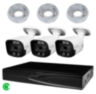 Комплект видеонаблюдения IP 5Мп KIT-C503IP-ST 3 камеры для улицы, аналитика, детекция человека, детекция автомобиля, область вторжения
