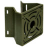 Кронштейн монтажный для камеры видеонаблюдения на столб или угол 80мм, печать 3D, зеленый