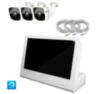 Комплект видеонаблюдения IP Ps-Link KIT-C203IP-POE-LCD / 2Мп / 3 камеры / монитор