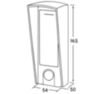 Козырёк для панели доступа Ps-Link PS-HF3-WF серый PETG