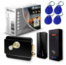 Система СКУД KIT-M010EM-WP-P-B на 1 дверь, черный электромеханический замок, 2 всепогодных считывателя RFID 125 кГц EM-Marine