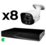 Комплект видеонаблюдения IP 5Мп KIT-C508IP-ST 8 камер для улицы, аналитика, детекция человека, детекция автомобиля, область вторжения
