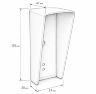 Козырек для панелей доступа UD-CR101 и UD-CR301 белый PETG, защита от осадков и солнца