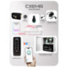 Система СКУД KIT-C1EM-W-B на 1 дверь, Wi-Fi, EM-Marine, 2000 ключей, электромеханический замок