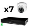 Комплект видеонаблюдения IP 8Мп KIT-A807IP-ST 7 камер для помещения, аналитика, детекция человека, область вторжения