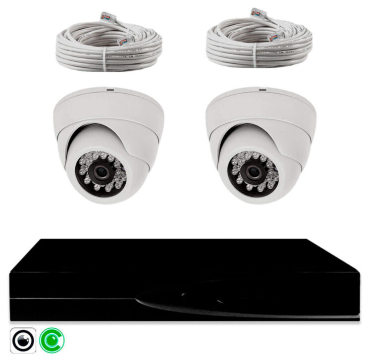 Комплект видеонаблюдения IP 5Мп KIT-A502IP-YE с облачным сервисом Ipeye, удалённым доступом для ПВЗ, дома, офиса