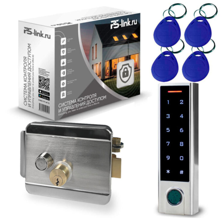 Система СКУД KIT-HF3WF-SSM/ сканер отпечатков / эл. механический замок / RFID, WIFI