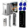 Система СКУД KIT-T1202EM-WP-W-180 электромагнитный замок 180 кг, панель WIFI сенсорная, 2000 карт, всепогодная