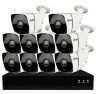 Комплект видеонаблюдения IP 8Мп KIT-C810IP-POE 10 камер с ночной съемкой для улицы, с датчиком движения, питание PoE