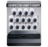 Комплект видеонаблюдения IP 5Мп KIT-A514IP-ST 14 камер для помещения, аналитика, детекция человека, область вторжения