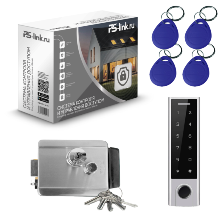 Система СКУД KIT-HF3WF-CH/ сканер отпечатков / эл. механический замок / RFID, WIFI